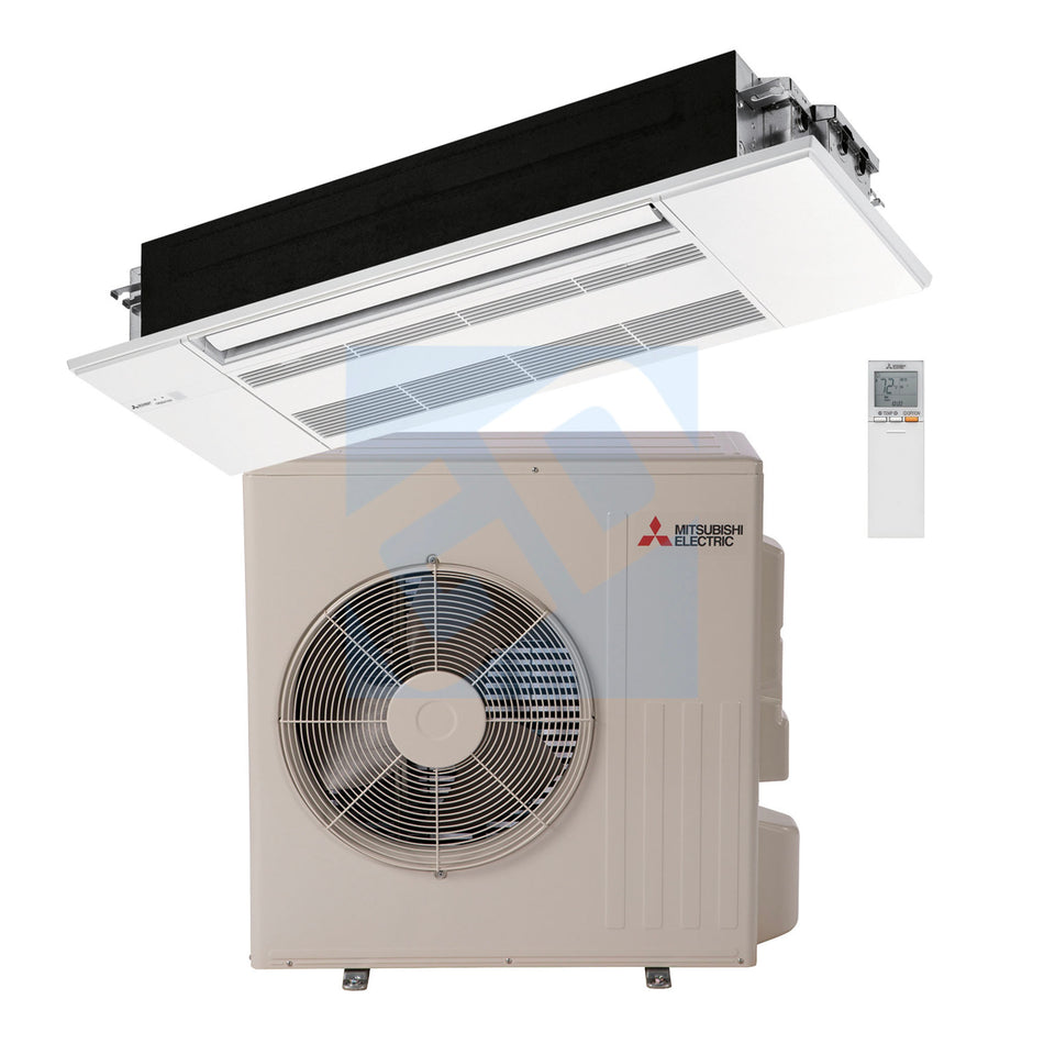 Mitsubishi KP 18,000 BTU 22.9 SEER EZ FIT Ceiling Cassette Heat Pump System