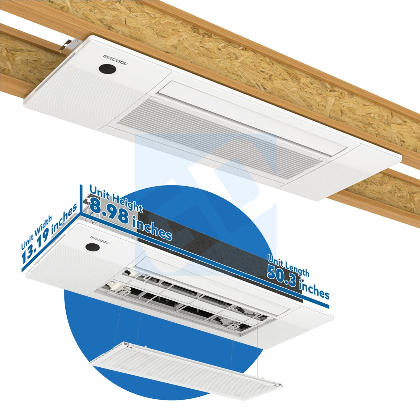 MRCOOL® DIY Multi-zone Ceiling Cassette Units