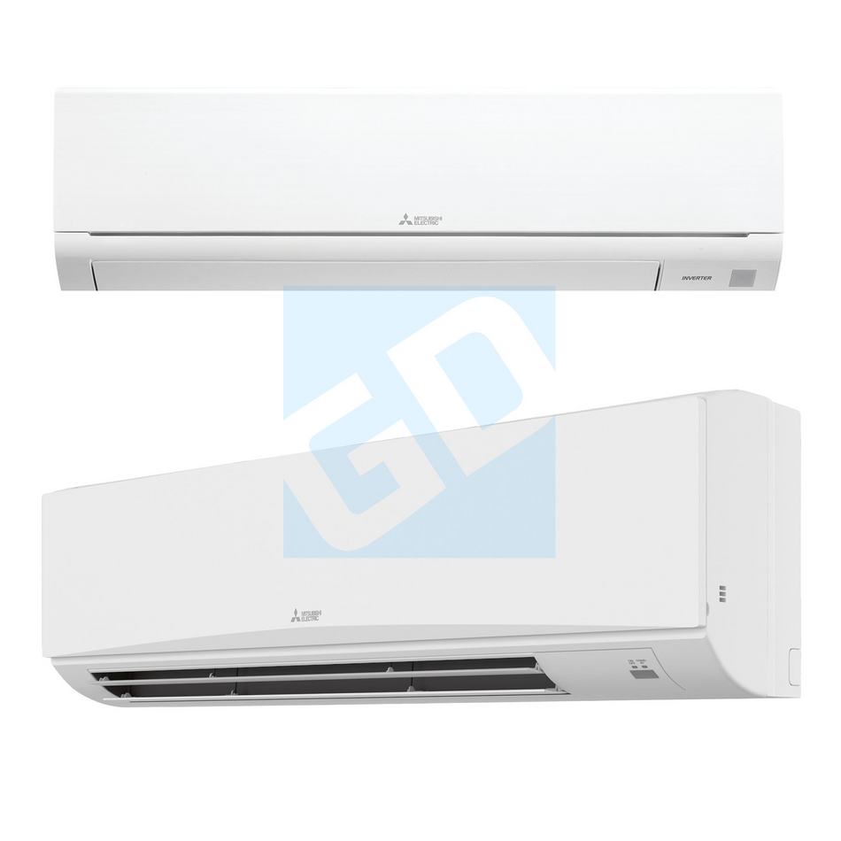 Mitsubishi GS 18,000 BTU 21.5 SEER2 Hyper-Heating Wall Mounted Heat Pump System