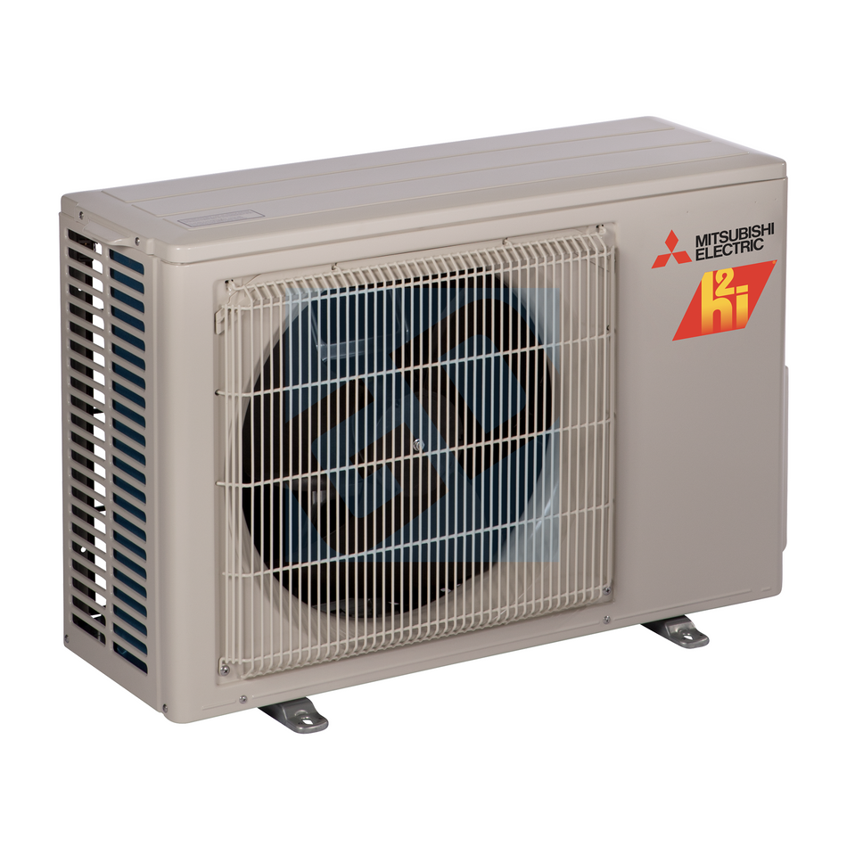 Mitsubishi GS 9,000 BTU 28.4 SEER2 Hyper-Heating Wall Mounted Heat Pump System