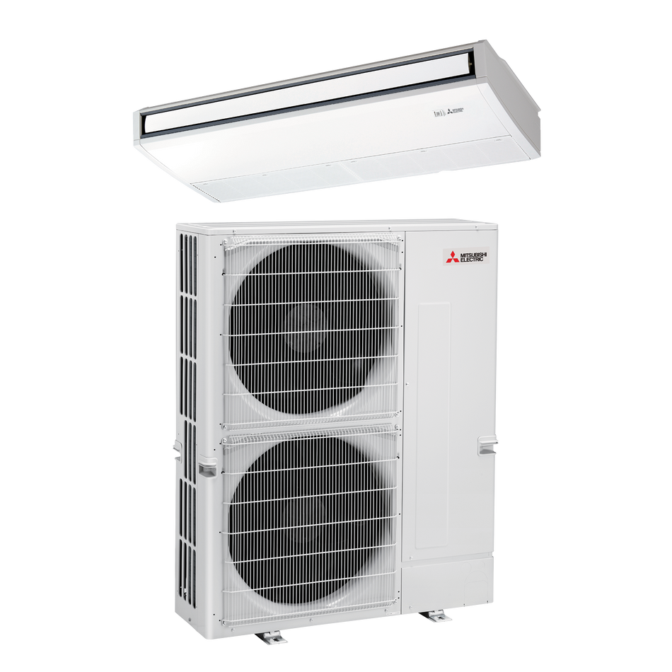 Mitsubishi 36,000 BTU Commercial Ceiling Suspended Single Zone Heat Pump Unit (PCA-A36KA7 & PUZ-A36NHA7(-BS))