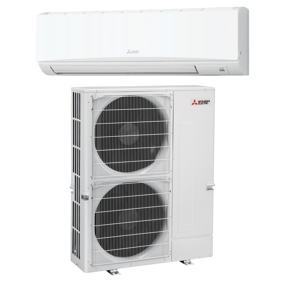 Mitsubishi 36,000 BTU Commercial Wall Mounted Single Zone Heat Pump Unit (PKA-A36KA & PUZ-A36NKA7)